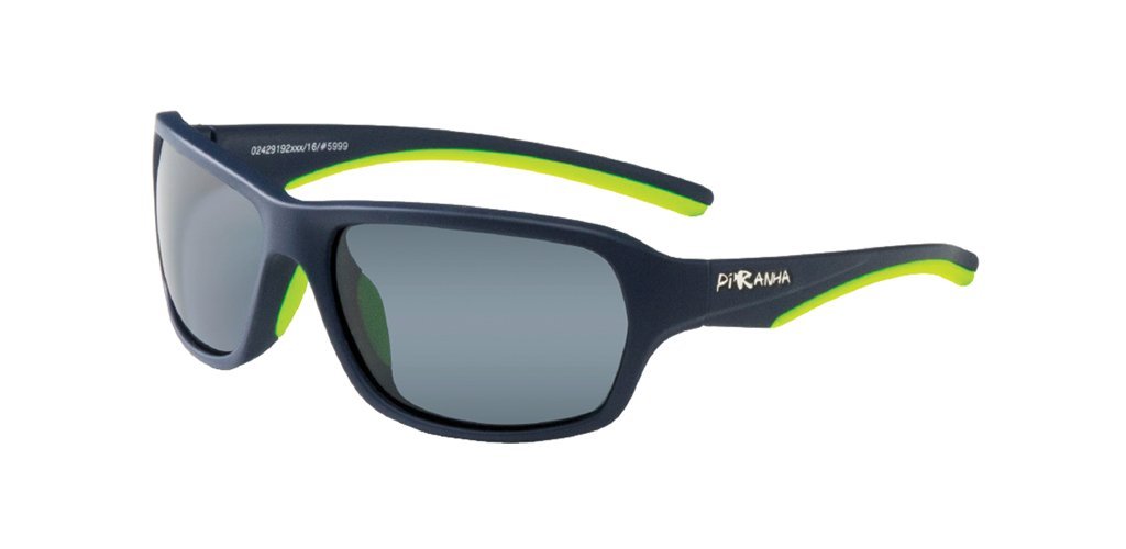 Piranha MEN Sunglasses Trigger Bright green accents on a rugged FLX-T  temple NEW