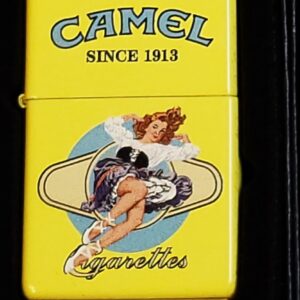 Yellow camel zippo lighter