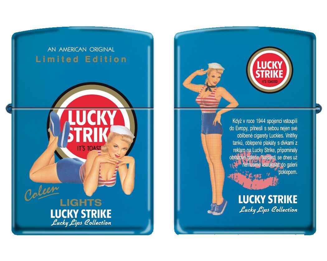 Zippo Lucky Strike Pin Up Girls LIMITED EDITION Lucky Lips ULTRA