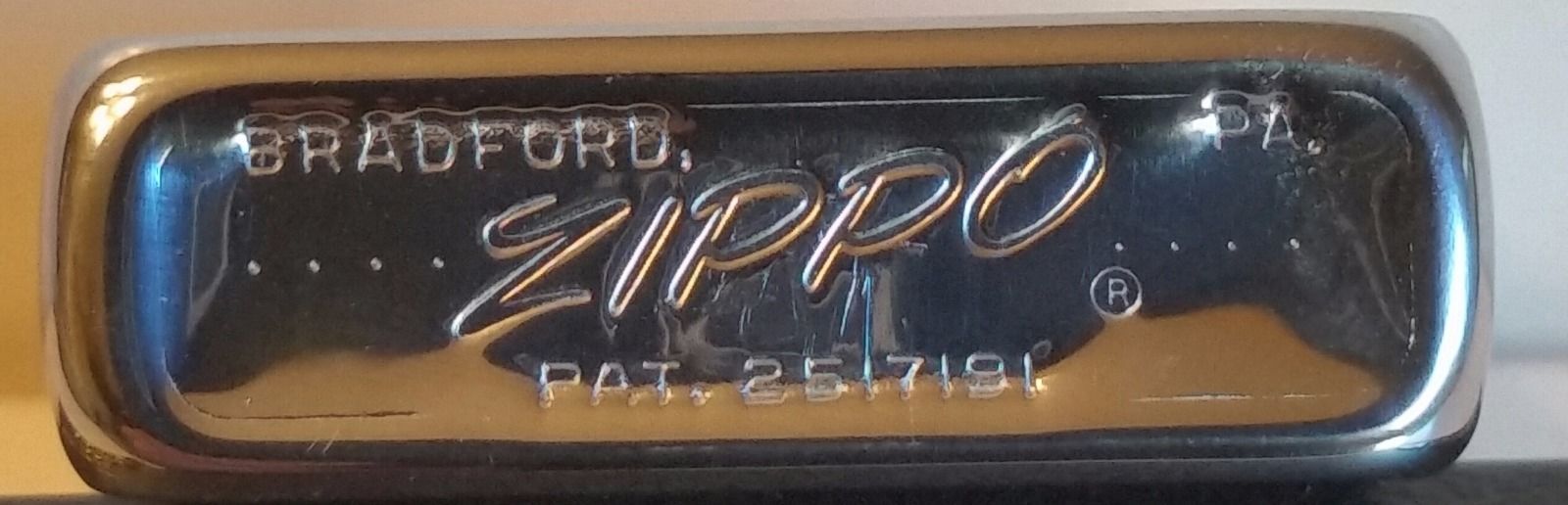 Zippo lighter no 200 Brused Chrome Lighter 1958 RARE box vintage