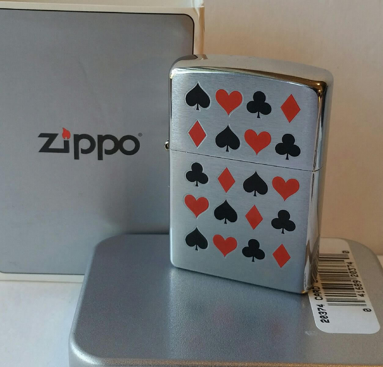 Vintage Zippo Las Vegas Lighter/ Poker Cards/ Cigarettes