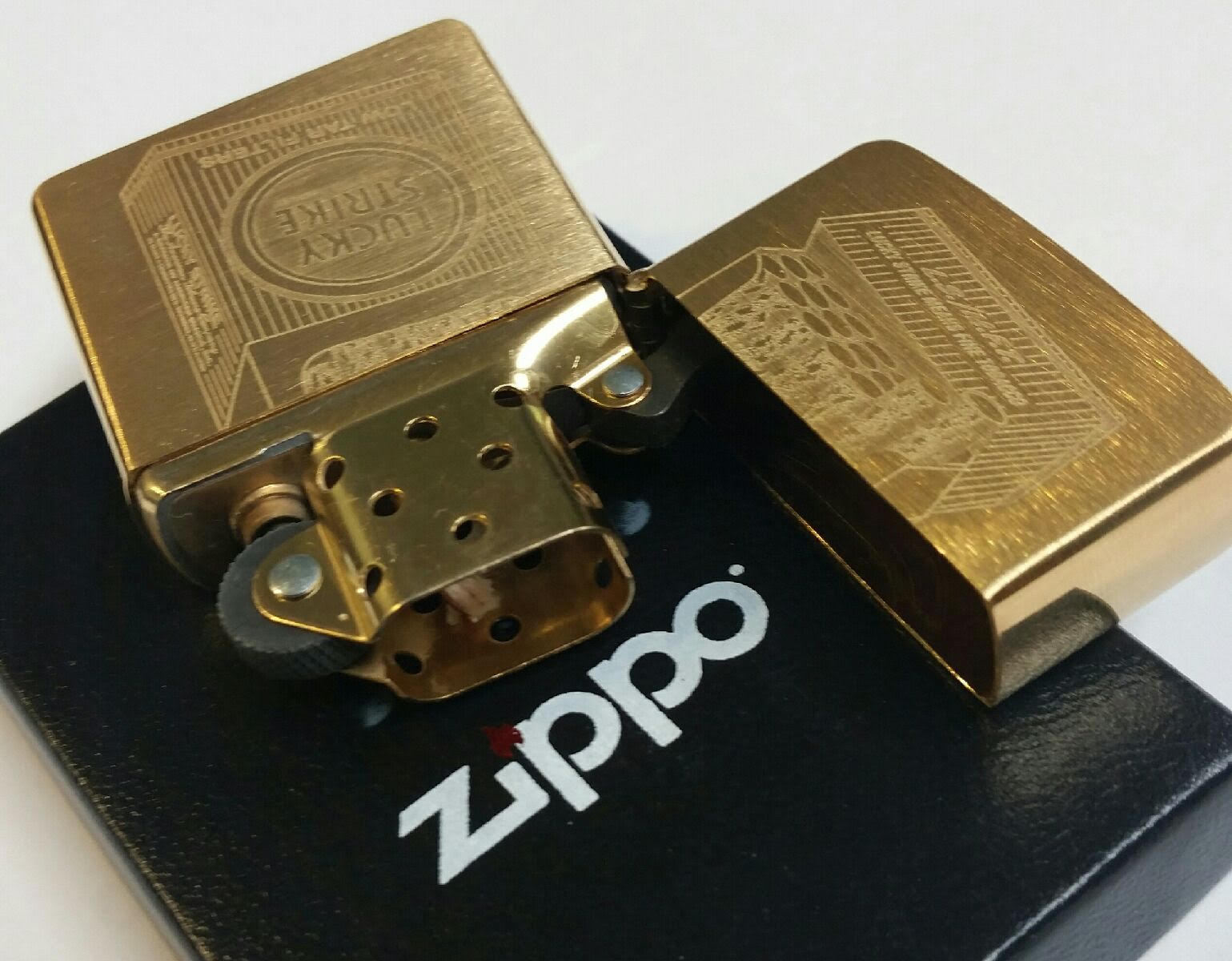 ZIPPO BLU VIP GOLD GOLD PLATED VERY RARE BUTANE ZIPPO LIGHTER MINT IN BOX