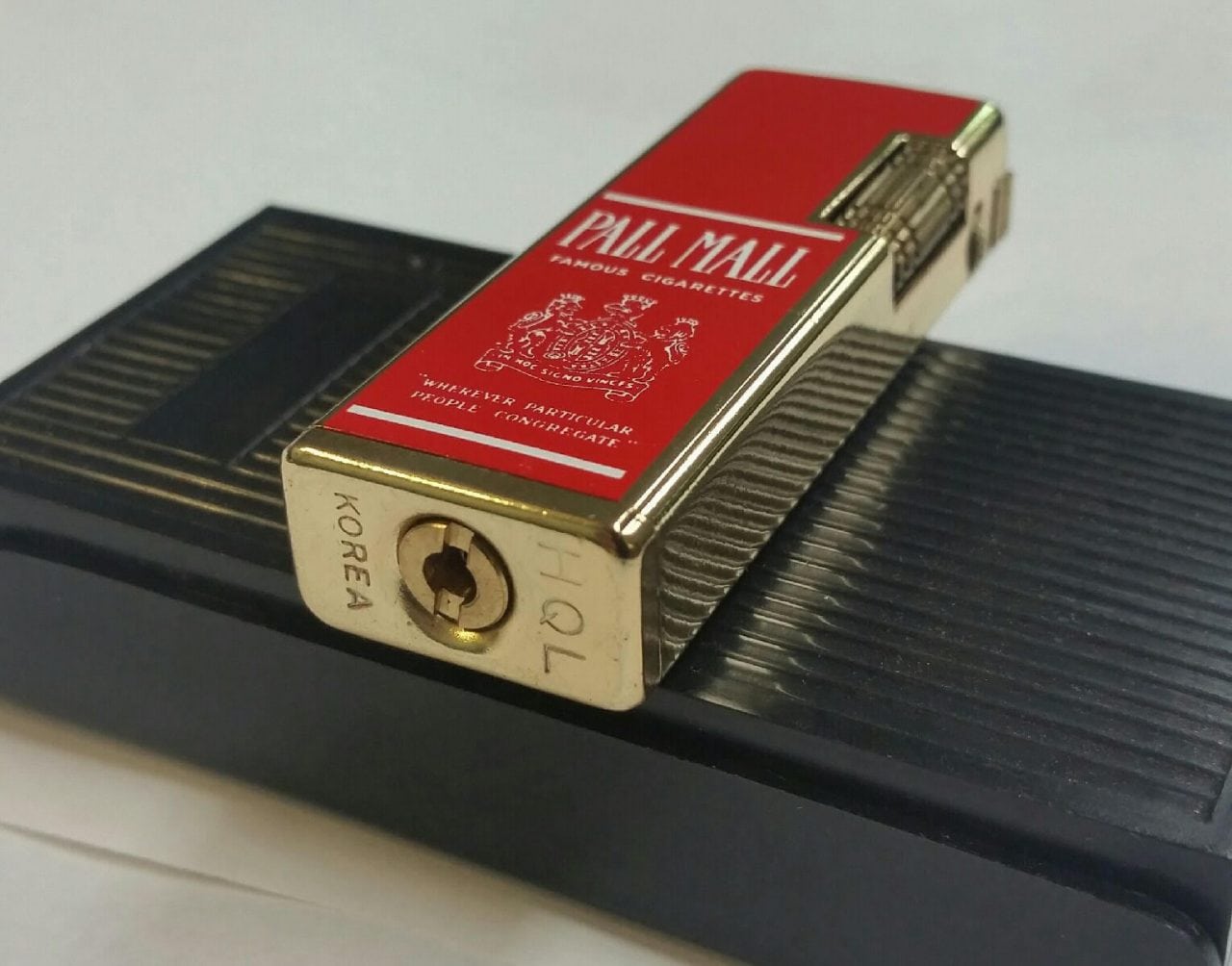 Vintage Red Pall Mall Advertisement Lighter in Original Box Lucienne ...