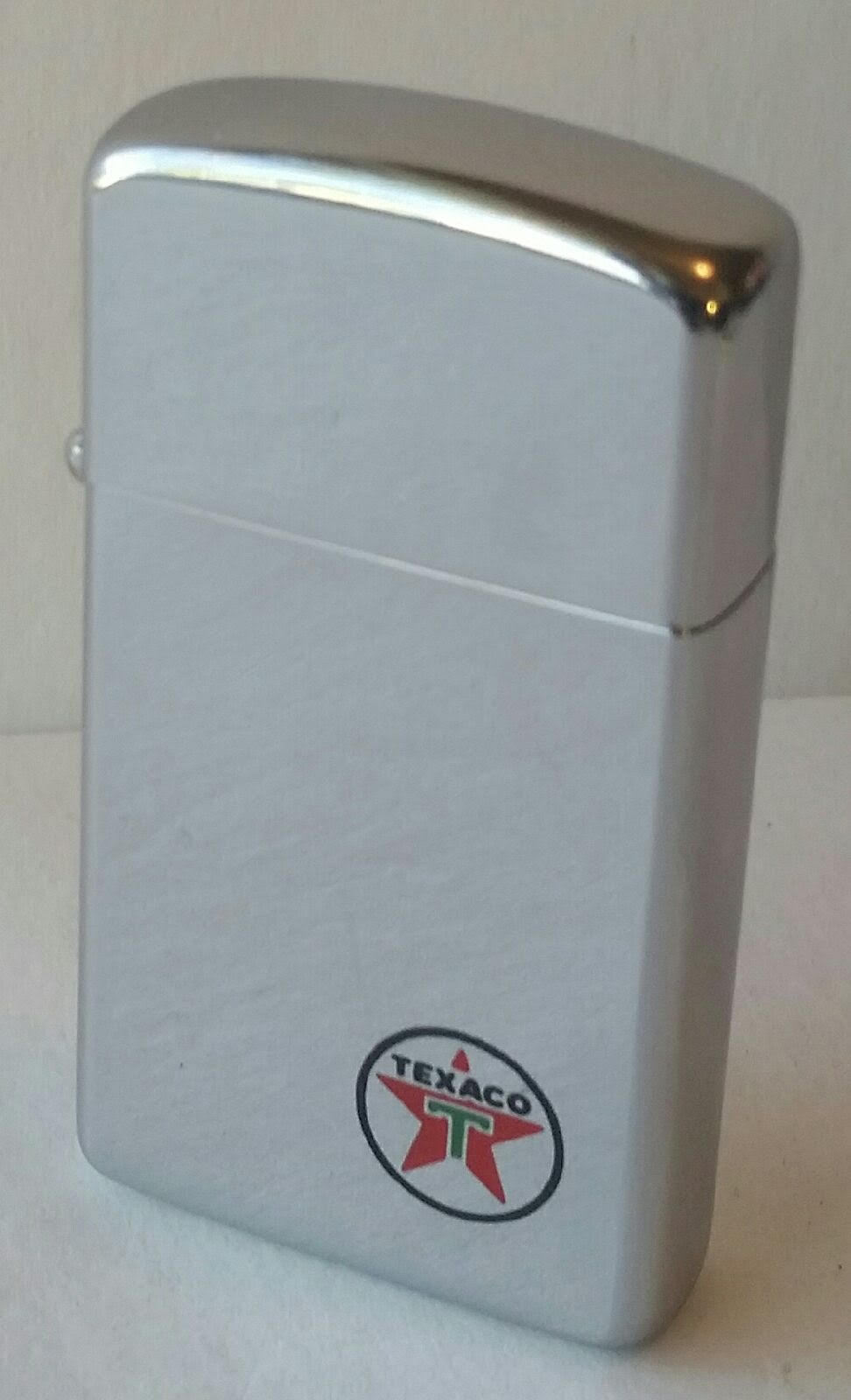 Zippo lighter Texaco 1964 new in box Slim high polish chrome 53 